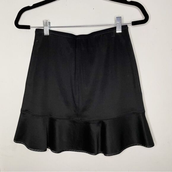 Rag & Bone tight stretchy ruffle Hem Black Mini skirt 6 - Picture 10 of 12